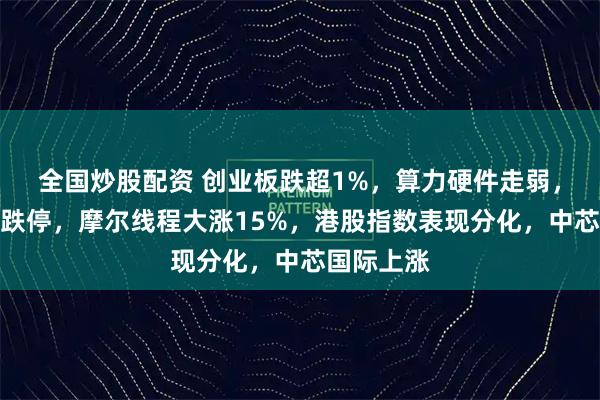 全国炒股配资 创业板跌超1%，算力硬件走弱，中科曙光跌停，摩尔线程大涨15%，港股指数表现分化，中芯国际上涨
