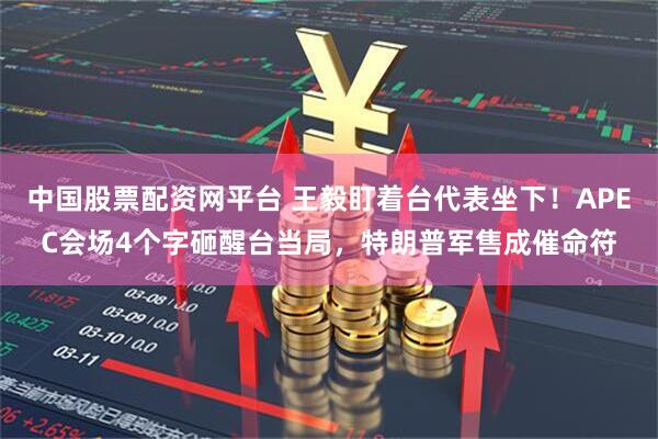 中国股票配资网平台 王毅盯着台代表坐下！APEC会场4个字砸醒台当局，特朗普军售成催命符